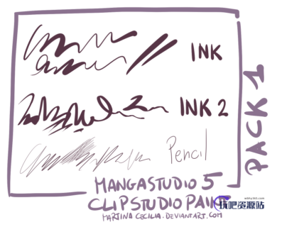 品质cg插图画笔sut笔刷CLIP STUDIO PAINT 画笔下载-玩吧资源站