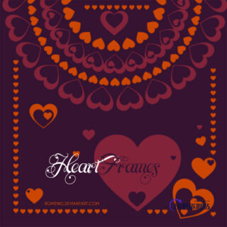 恋爱心心、心形图案PS笔刷素材-玩吧资源站