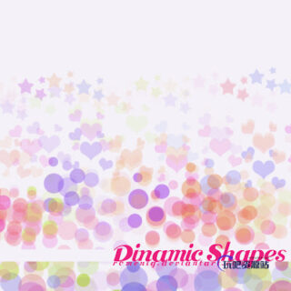 半透明小球、爱心光影图形背景装饰PS笔刷-玩吧资源站