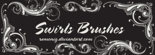 涂鸦式植物印花花纹图案PS笔刷素材-玩吧资源站