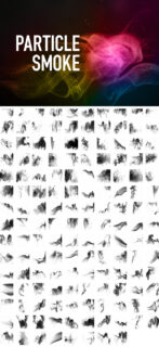 颗粒烟雾特效PS笔刷素材-玩吧资源站