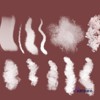 超级cg插图插画创作PS笔刷素材-玩吧资源站