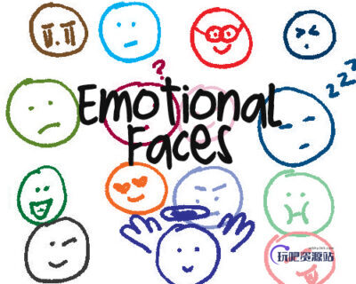 涂鸦头像表情PS笔刷素材-玩吧资源站