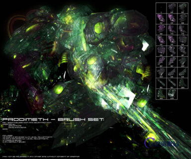 科幻世界、异次元高能抽象元素PS超科技笔刷-玩吧资源站