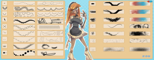 cg动漫插画、acg插图PS笔刷素材-玩吧资源站