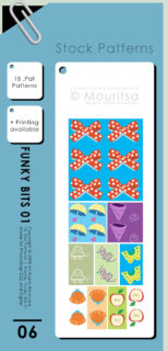 苹果、雨伞、蝴蝶、小气车等卡通图案ps填充素材-玩吧资源站