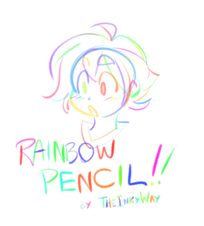 彩虹铅笔、蜡笔效果笔触CSP画笔SUT笔刷下载-玩吧资源站