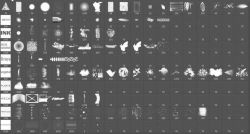 免费一套齐全的PS笔刷素材-玩吧资源站
