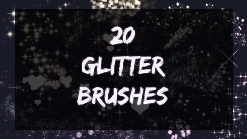 20种各种亮晶晶装饰PS笔刷素材-玩吧资源站