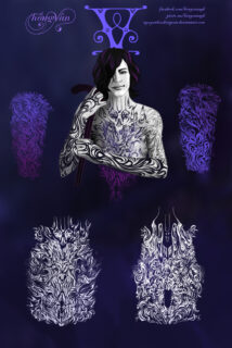 诡异的纹身刺青图案PS笔刷-玩吧资源站