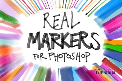 12种实用的PS预设工具素材下载（.tpl文件格式）-玩吧资源站