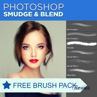 免费Photoshop 艺术创作画笔素材-玩吧资源站