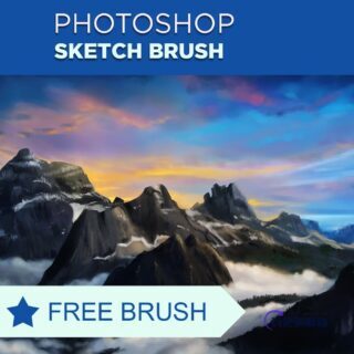 粉笔素描笔触PS笔刷-玩吧资源站