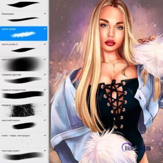 高级插图、插画绘画笔触PS笔刷素材免费下载-玩吧资源站