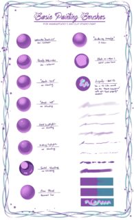 基础绘画笔触 CSP画笔SUT笔刷下载-玩吧资源站