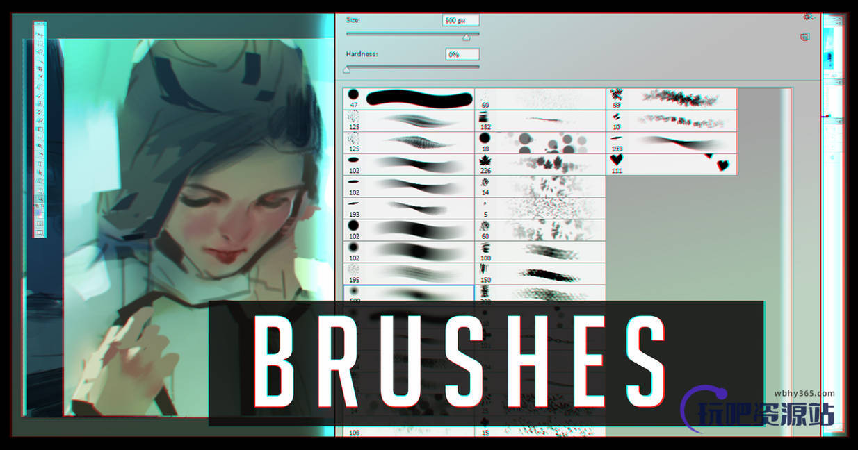 插画艺术创作CG类型笔刷