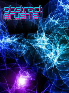 抽象式光影叠交效果PS笔刷素材-玩吧资源站