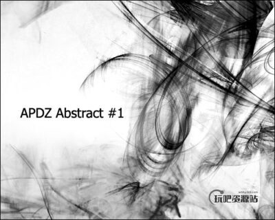 抽象光影线条特效变化PS笔刷-玩吧资源站