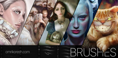 超级CG类、插图插画创作PS笔刷素材-玩吧资源站