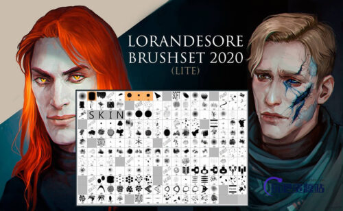 来自俄罗斯的cg艺术创作笔触PS笔刷素材-玩吧资源站