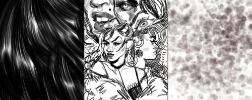 新的cg艺术创作、插图插画绘制PS笔刷-玩吧资源站