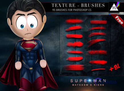 95种各色纹理材质效果笔触PS笔刷-玩吧资源站