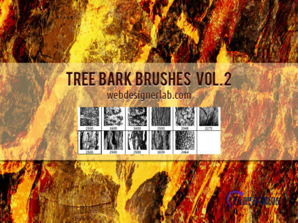 高清树皮纹理材质、老树皮表面PS笔刷素材-玩吧资源站