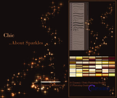 火星、火花、星光效果PS笔刷素材-玩吧资源站