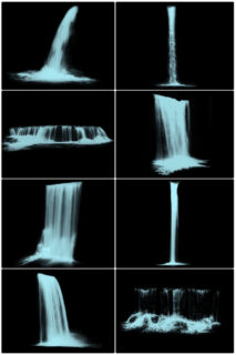 各种瀑布、流水造型PS笔刷-玩吧资源站