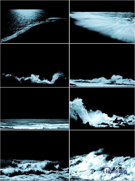 海浪、海边效果PS笔刷