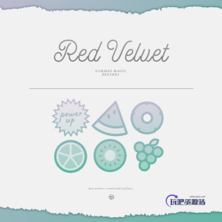 夏日魔法图形元素装扮PS笔刷-玩吧资源站