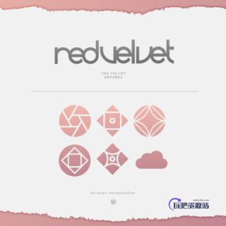 几何组合图形元素PS笔刷素材-玩吧资源站