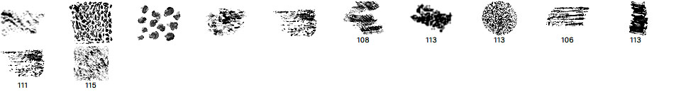 高级蜡笔纹理笔触PS绘画笔刷