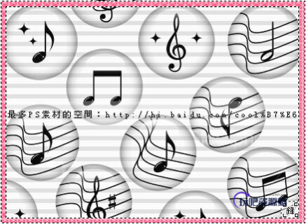 音符图标曲谱图案PS笔刷-玩吧资源站