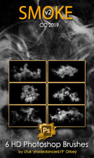 6种昏暗的烟雾效果PS笔刷-玩吧资源站