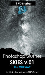 12种高清满天星星空背景、夜晚星光背景PS笔刷-玩吧资源站