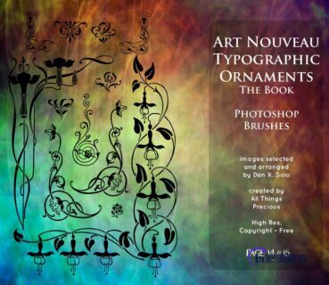 优雅文艺复兴印花图案PS笔刷-玩吧资源站