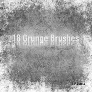 18种陈旧_残破墙壁做旧纹理材质PS笔刷素材-玩吧资源站