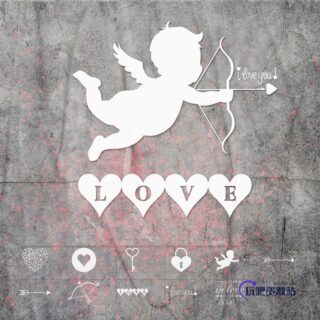 爱情天使丘比特PS笔刷素材-玩吧资源站