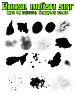 斑驳、烘烤、落羽松效果PS高级修饰笔刷素材-玩吧资源站