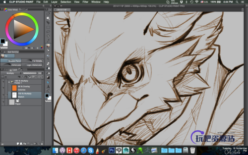 基本画笔clip studio paint 绘画软件笔刷素材（非PS笔刷，CSP画笔）-玩吧资源站