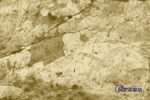 干燥、脱落、剥落的表面材质纹理PS破旧墙面纹理笔刷-玩吧资源站
