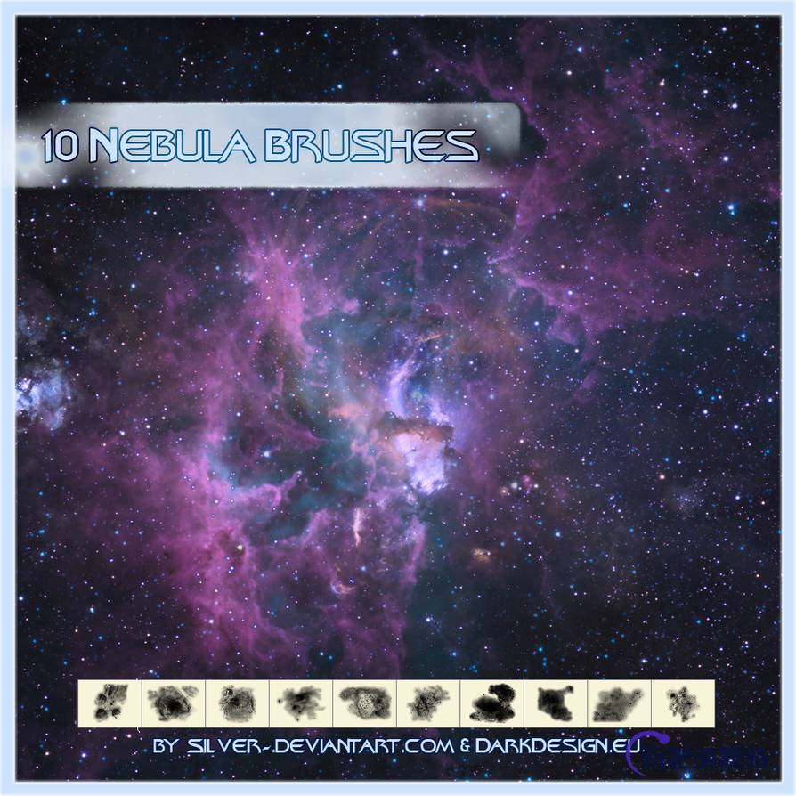 灿烂宇宙星空背景Photoshop银河系笔刷素材