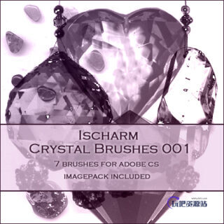 水晶项链、挂坠、钻石、宝石饰品Photoshop笔刷下载-玩吧资源站