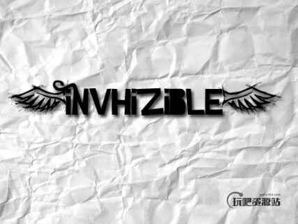 褶皱的纸张纹理效果Photoshop纸材质纹理笔刷-玩吧资源站