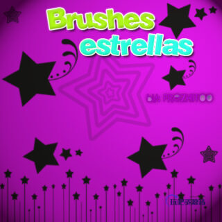 梦幻装饰五角星图形PS美图可爱笔刷-玩吧资源站