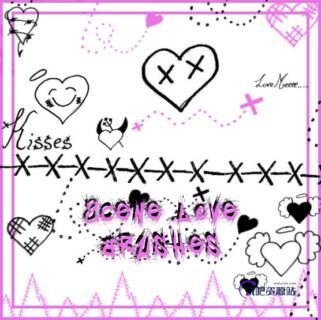 可爱小天使童趣涂鸦元素PS美图笔刷-玩吧资源站