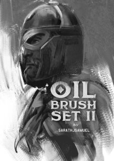 高级油漆、油画、颜料画笔、绘画笔触套装PS笔刷下载 #.2-玩吧资源站