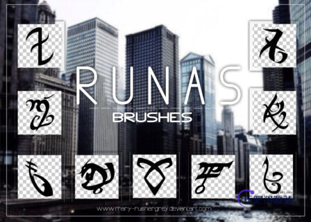 黑帮式刺青、纹饰图案PS笔刷下载-玩吧资源站