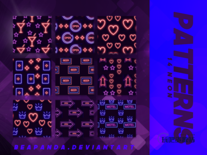 闪亮灯红酒绿PS背景填充素材-玩吧资源站